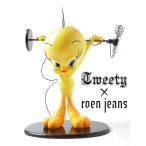 現状品 限定コラボ ロエン × トゥイーティー 等身大フィギュア オールグリーン 現状品 限定コラボ ロエン × トゥイーティー 等身大フィギュア