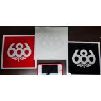 送料込み 686 シックスエイトシックス スノーボード knock out logo