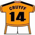 st129 ヨハン・クライフ(オランダ代表) ユニフォーム型ステッカー