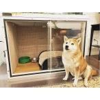 犬小屋　防音　無駄吠え防止ケージ　ホワイト khouse_5