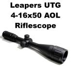 Leapers UTG 4-16x50 ライフルスコープ + マウントリング 009-095 電動