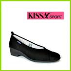 新品未使用✨ キサスポーツ コンフォートパンプス キャンバス スポーティ 黒 olympia_kissa8212blk