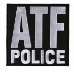 ATF POLICE パッチ 2枚セット ATF POLICE パッチ 2枚セット ATFバッジパッチ ブラック