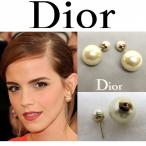 【Christian Dior】ディオールトライバルボールピアス パール