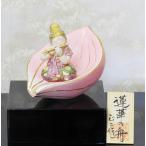 梶原正二博多人形新「蓮華の舟」観音様 縁起物 日本製（福岡県福岡市