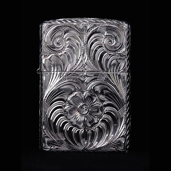 7CROSS zippo カスタムジッポー(ハンドメイド６面手彫り) 銀製