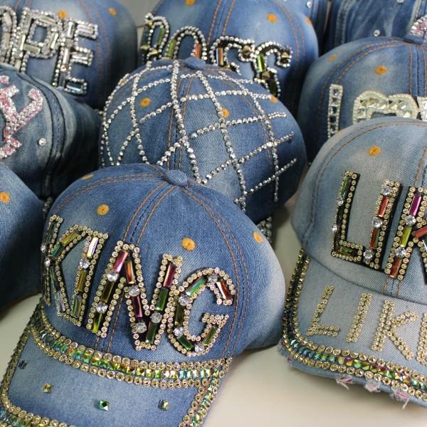 ダメージデニム キャップ レディース KING LIKE KISS TAKI HOPE