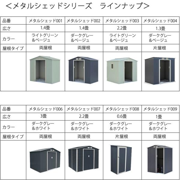 物置 屋外 大型 おしゃれ 倉庫 メタルシェッド 物置小屋 008