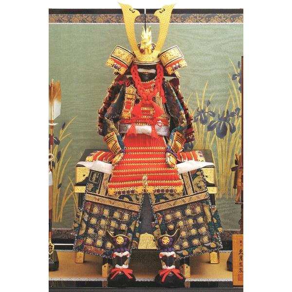 五月人形 久月 鎧平飾り 鎧飾り 平安武久作 京甲冑 本金箔押