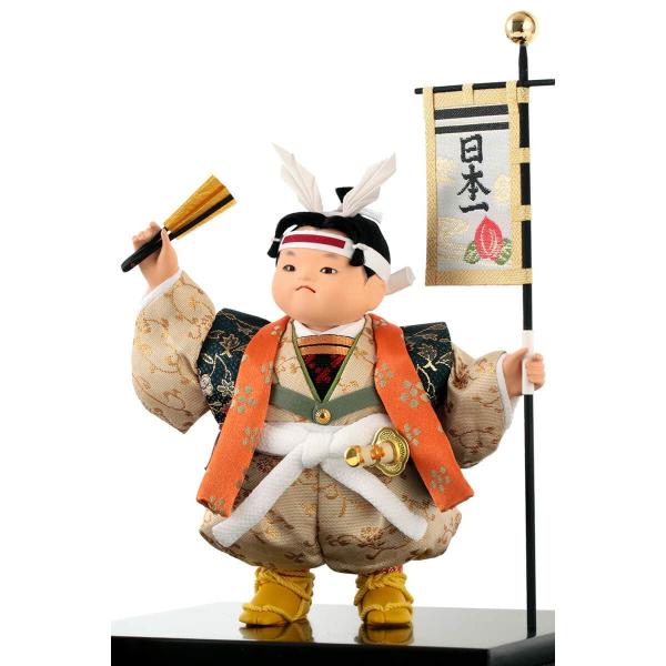 五月人形 幸一光 コンパクト 松崎人形 桃太郎 武者人形 ケース