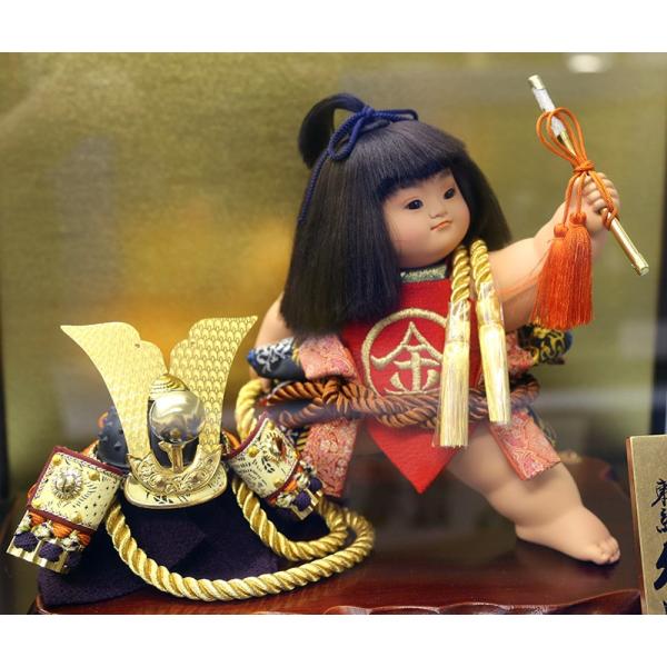 100周年記念祭】五月人形 久月 金太郎 ケース飾り 浮世人形 熊倉聖祥