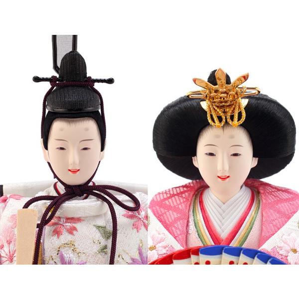 雛人形 平安義正 ひな人形 コンパクト収納飾り 親王飾り 芥子