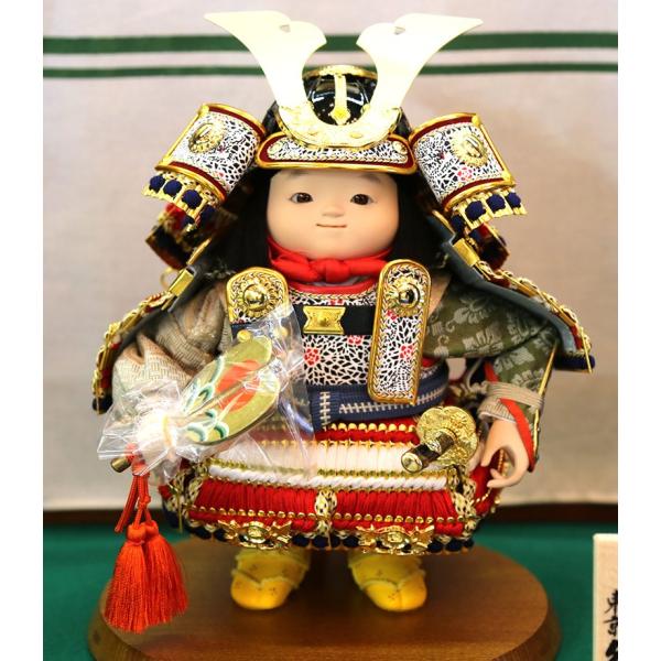100周年記念祭】五月人形 久月 子供大将飾り 平飾り 武者人形 幸一光作