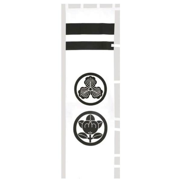 武者絵のぼりフジサン鯉武者幟庭園用6m 手描黄金絵幟桃太郎鬼退治家紋