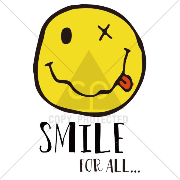 Tシャツ メンズ 半袖 ブランド ユニセックス ペア ニコちゃん スマイル