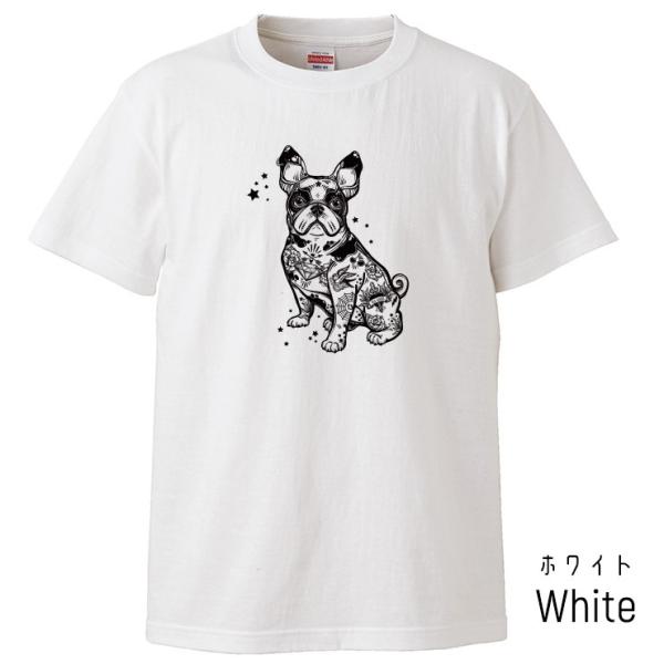 Tシャツ メンズ 半袖 ブランド ユニセックス イヌ 犬 タトゥー