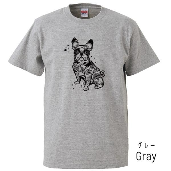Tシャツ メンズ 半袖 ブランド ユニセックス イヌ 犬 タトゥー 星 動物