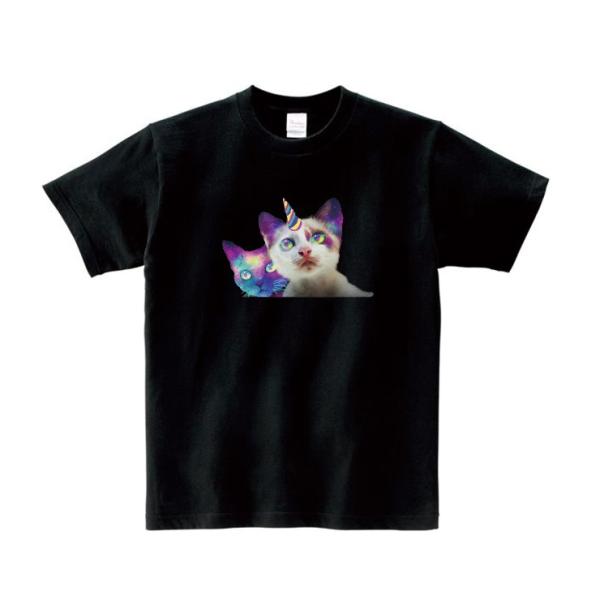 Tシャツ メンズ 半袖 ブランド ユニセックス 猫 宇宙猫 ねこ ネコ