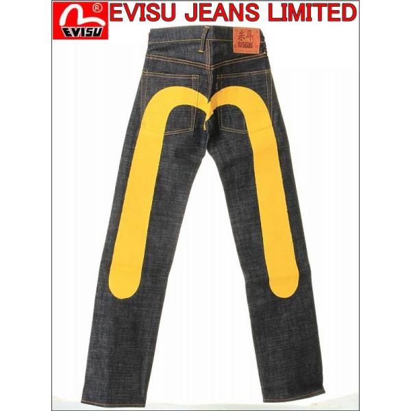 EVISU JEANS朱耳 SPECIAL DENIM LOT 7000 大黒 ボタンフライ（イエロー