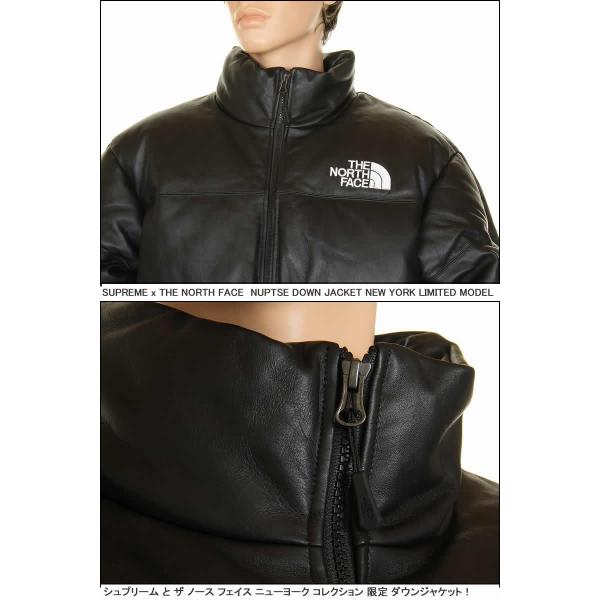 SUPREME NF0A3CAD & THE NORTH FACE LEATHER NUPTSE JACKET JKT 