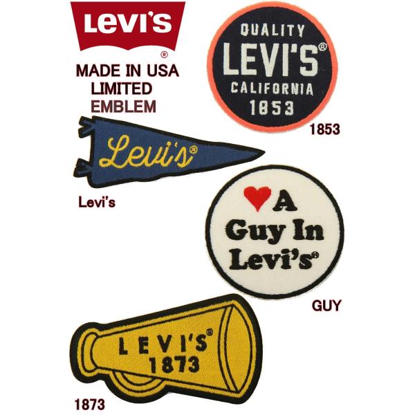 LEVI'S VINTAGE CLOTHING EMBLEM MADE IN USA 1853年 1873年