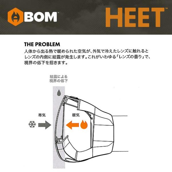 増税前SALE】エーボム ABOM ゴーグル ヒート HEET / SUNRISE RED