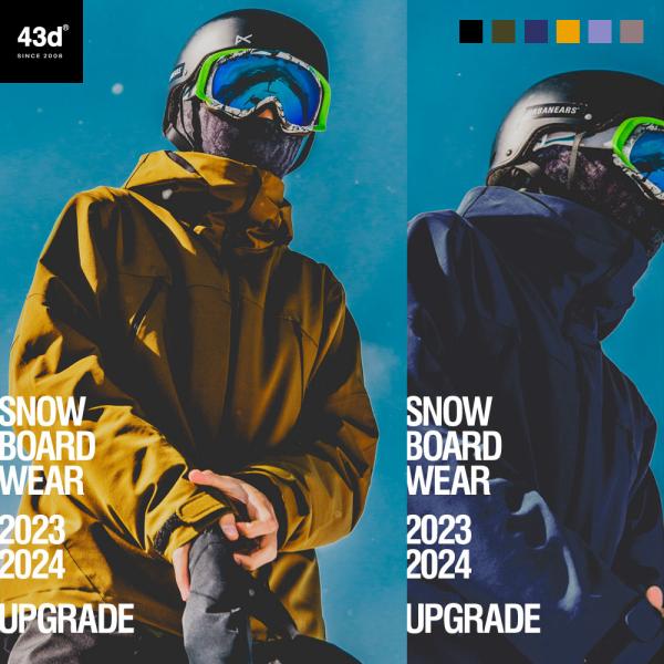 2020年復刻モデル】43DEGREES スノーボードウェア スキーウェア メンズ