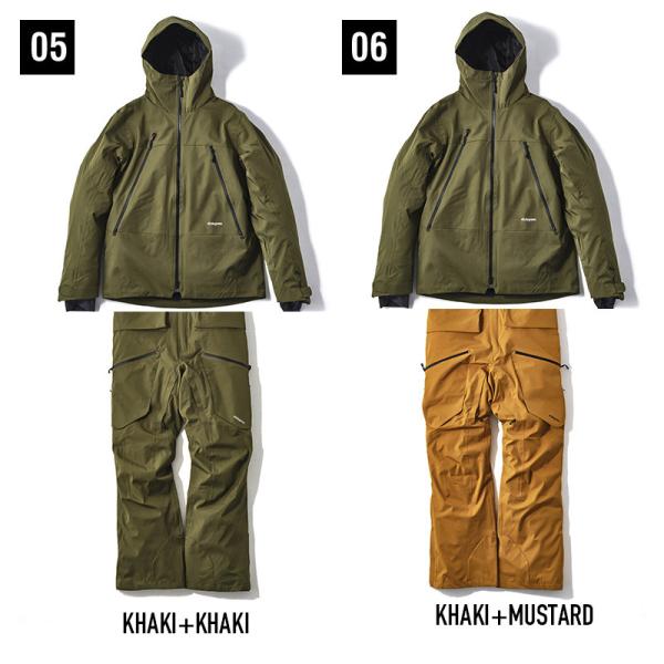 43DEGREES スノーウェア　KHAKI + MUSTARD 43DEGREES スノーウェアKHAKI + MUSTARD