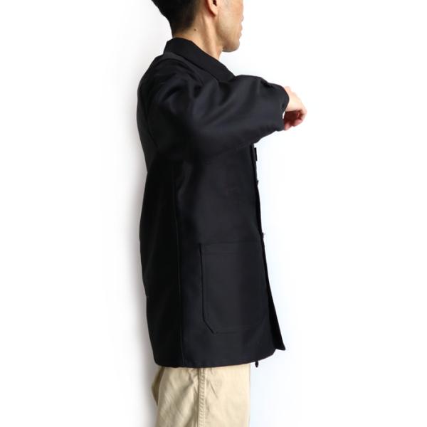 【美品】Le Laboureur ブラックモールスキン カバーオール　38 LE LABOUREUR（ラブルール） モールスキンカバーオール