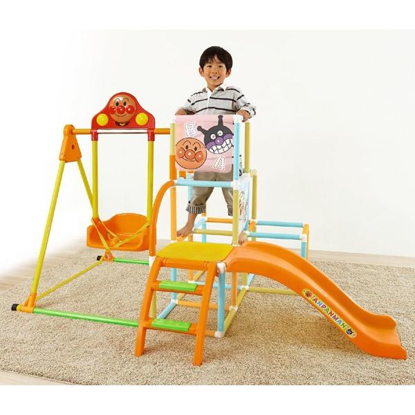 遊具 室内 アスレチック アンパンマン うちの子天才 ブランコパークDX 