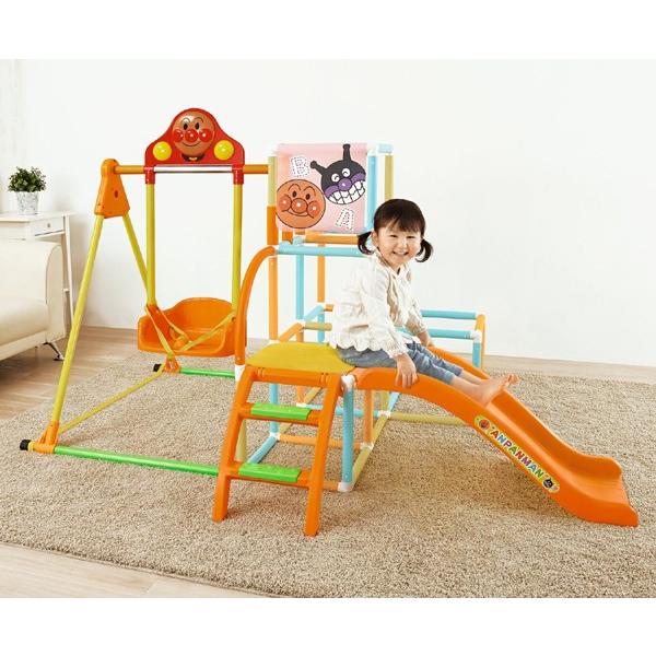遊具 室内 アスレチック アンパンマン うちの子天才 ブランコパークDX