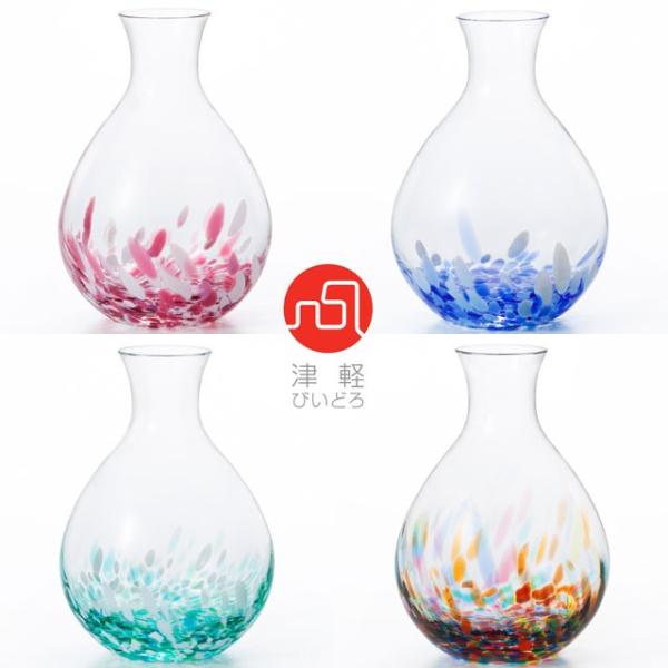 値下げ【新品・未使用】津軽びいどろ　ちろり　ガラス　　伝統工芸品　お酒　酒器 津軽びいどろ 徳利 さかずき 杯 とっくり 酒 お酒 酒器 冷酒 用 冷酒器