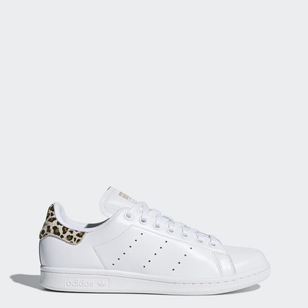 Adidas Stan Smith White Leopard Print Walking Sneakers US 6 UK 4.5 Shoes |  eBay