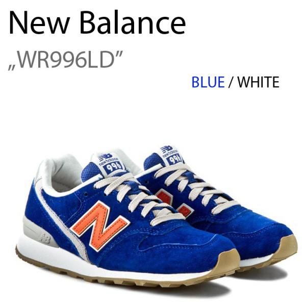 New Balance 996 青/オレンジ　ゴルフシューズ ニューバランス New Balance WR996LG ブルー オレンジ スエード 996