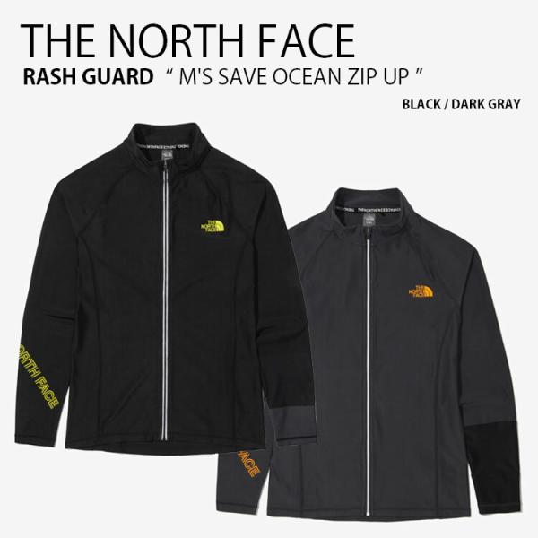 XS 韓国限定 the north face ラッシュガード ブルー スポーツ THE NORTH FACE - XS 韓国限定 the north face ラッシュガード