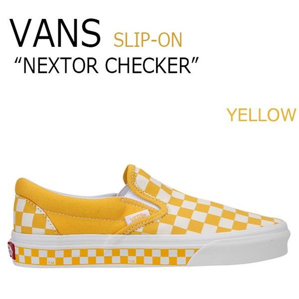 Checkered yellow vans sale