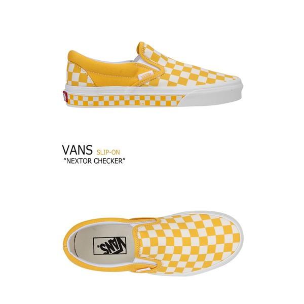 Checkered 2025 yellow vans