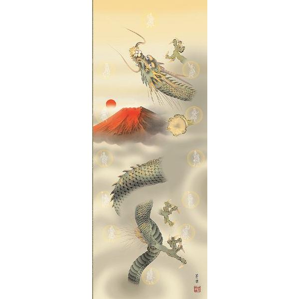 掛け軸開運十二神将昇龍図尺五石田芳園掛軸全国送料無料/【Buyee】