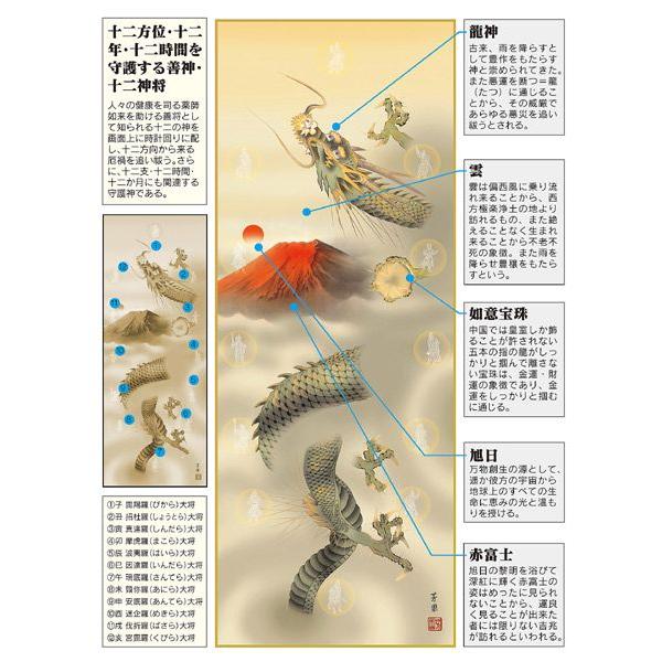 掛け軸 十二神将御家守護軸／ 洸龍 掛け軸 十二神将御家守護軸／ 洸龍