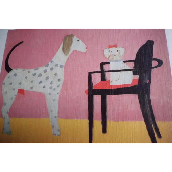 絵画ラウラ.フューメ犬オフセット印刷／アートポスター/【Buyee】
