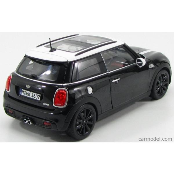 ミニクーパーミニカー1/18 ノレブNOREV - MINI - NEW MINI COOPER S 2014 BLACK WHITE /【Buyee】