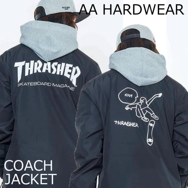 スラッシャーTHRASHER 18-19 ダブルエーハードウェアコーチジャケット