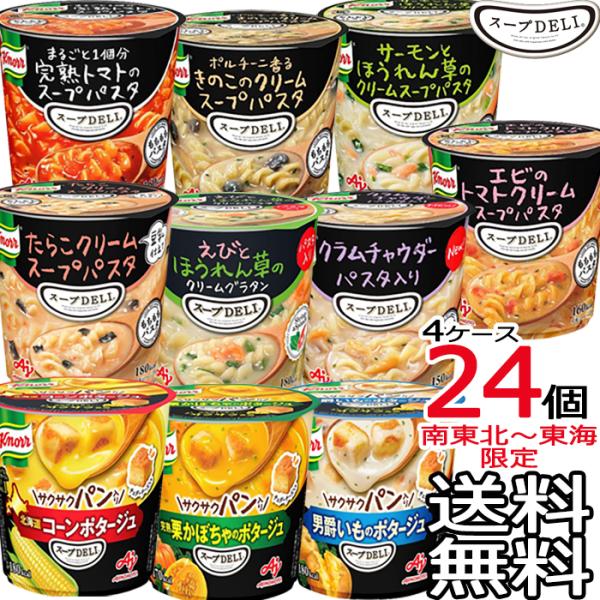 送料無料 南東北〜東海限定】選べる24個セット クノール スープDELI 6