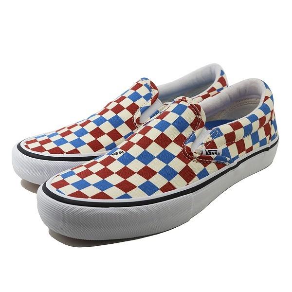 バンズ（VANS) Vans Slip-On Pro スリッポンプロ Vans Slip-On Pro 赤青白チェッカーボード柄  US8.5（26.5cm)/US10 (28.0cm) USA VANS買付 /【Buyee】 Buyee - Japanese Proxy  Service | Buy from Japan!