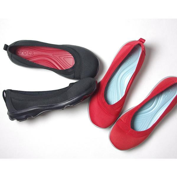 【美品】crocs busyday stretch flat 　フラットシューズ ヨドバシ.com - crocs クロックス Busy Day Stretch Knit Flat W