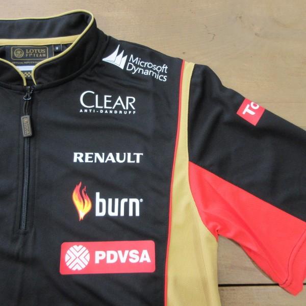 LOTUS F1チームジャケット ブラック 呑める ゴールド