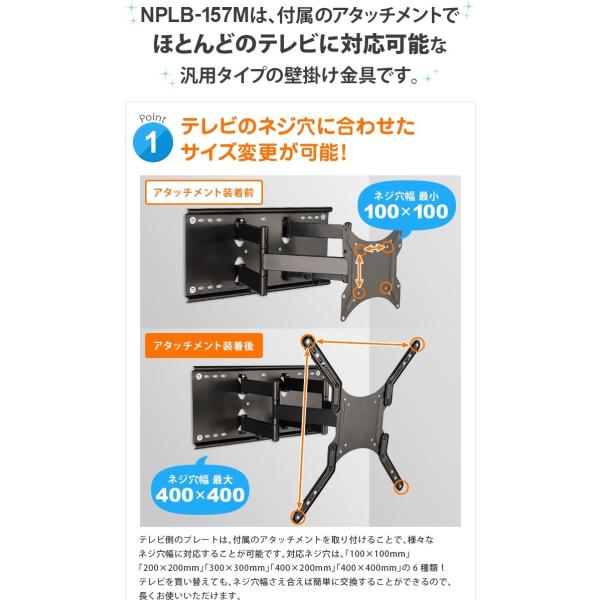 壁掛けテレビ金具 SANUS 13-32V型用 耐荷重15kg ※値下げ可 SANUS テレビ