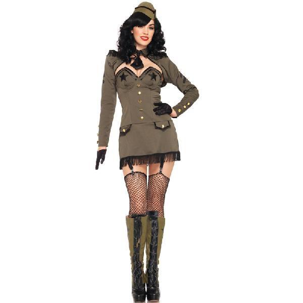 女性用 セクシー アーミー コマンドー コスチューム ハロウィン