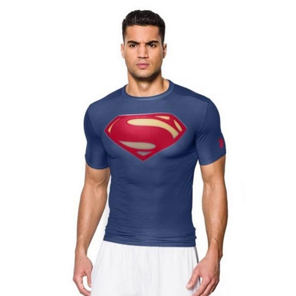  スーパーマン　コンプレッション　Tシャツ スーパーマン アンダーアーマー Tシャツ 男性 大人用 半袖