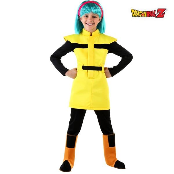 ドラゴンボール　ブルマ コスプレ衣装セット ウィッグ付き ドラゴンボール ブルマ コスプレ コスチューム 子供 女の子用